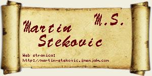 Martin Steković vizit kartica